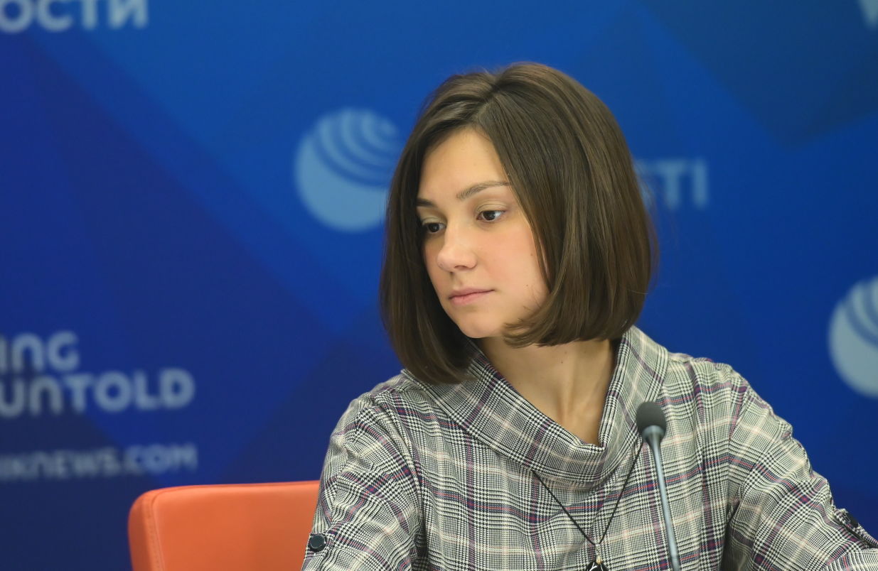 Alexandra Morozkina, Head of the Structural Reforms Division at Economic Expert Group (EEG), during a press conference on new projects of the Russian BRICS Chairmanship at the International Multimedia Press Centre of Rossiya Segodnya International News Agency in Moscow